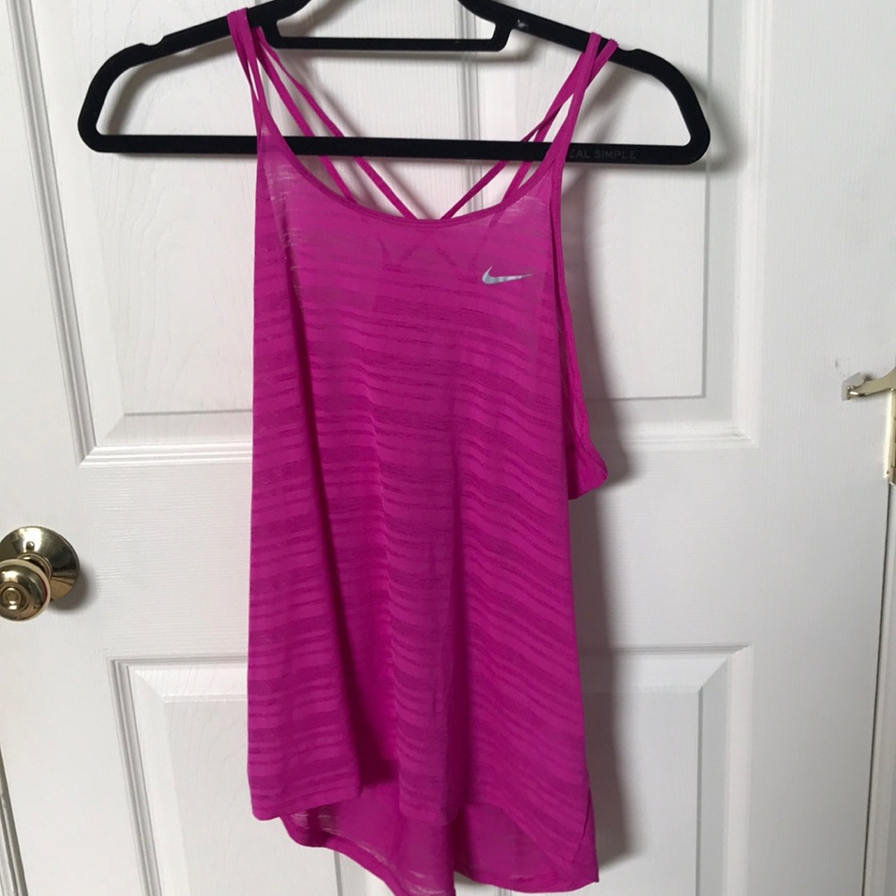 Pink nike tank